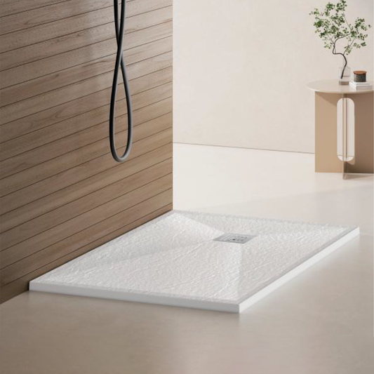 Cadita de dus dreptunghiulara 80x120 cm, slim 3 cm, alb lucios Casă & Grădină Default Title Alessandro Design