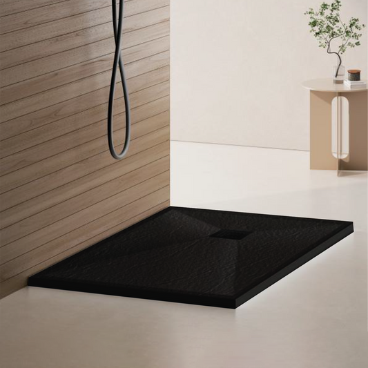 Cadita de dus dreptunghiulara 70x90 cm, slim 3 cm, negru Casă & Grădină Default Title Alessandro Design