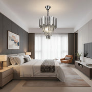Candelabru Cristal BLOIS Nobile 5xE14, Diametru 40cm, Crom, Inaltime Reglabila Candelabre Cristal Default Title Alessandro Design