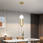 Lustra LED Suspendata LM550/2GD, 11W, Lumina 3000/4000/6000K, Auriu, Inaltime Reglabila Lustre Moderne Default Title Alessandro Design