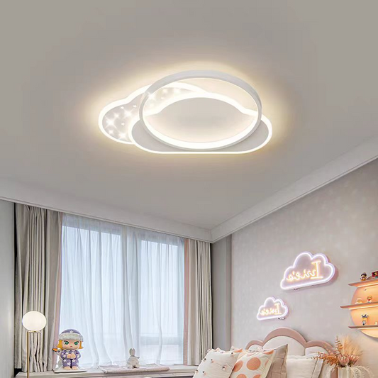 Lustra LED cu telecomanda NUVIA 71W, Nor, lumina Rece/Calda/Neutra, Dimabila, Alb Lustre LED cu Telecomanda Default Title Alessandro Design