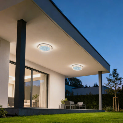 Vonkajšie nástenné LED svietidlo AX315/218WH, 12W, IP65, biele, kov