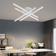 LED luster na diaľkové ovládanie GIO, 54W, 4 prvky, studené/chladné/neutrálne svetlo, stmievateľné, biely