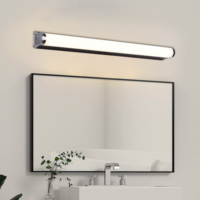 Kúpeľňové LED nástenné svietidlo, GARDA, 10W, lineárne, Teplé/Neutrálne/Studené svetlo, Chróm