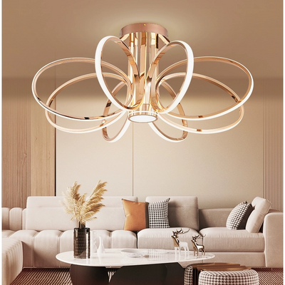 LED luster s diaľkovým ovládaním LT771/700GD, 45W, teplé/studené/neutrálne svetlo, stmievateľné, zlaté