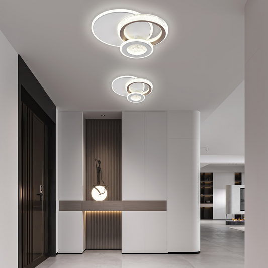 Lustra LED NYXORA 44W, 3 Cercuri, lumina Rece/Calda/Neutra, Alb Lustre LED Default Title Alessandro Design