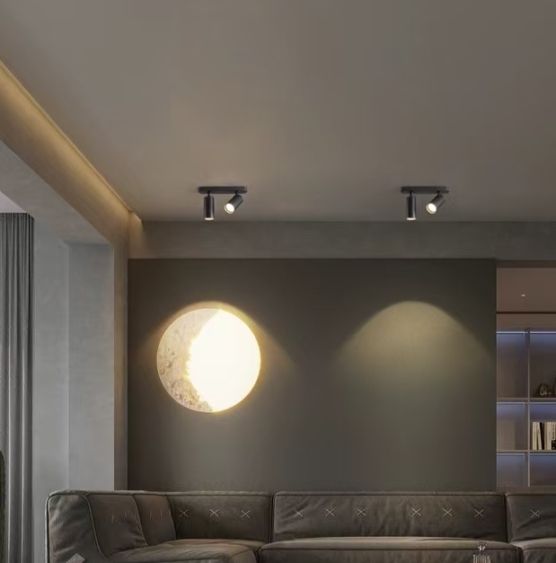 Lustra Joom cu Proiector Liniar 2XGU10 Negru Lustra LED Default Title Alessandro Design