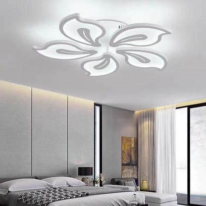 Lustra LED cu telecomanda JASMINE 66W, 5 Petale, lumina Rece/Calda/Neutra, Dimabila, Alb Lustre LED cu Telecomanda Default Title Alessandro Design