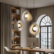 Lustra Moderna FOAMER, 35 cm, Suspendata, 1 X E27, Alb, Metal si Spuma, Inaltime Reglabila Lustre Moderne Default Title Alessandro Design