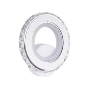 Aplica LED Borandis 16W, Alb cu Crom, Acril si Cristal , Lumina Rece/Calda/Neutra Aplice de Interior Default Title Alessandro Design