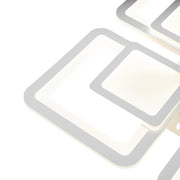 Lustra LED cu telecomanda SUSAN 96W, 4 Patrate, lumina Rece/Calda/Neutra, Dimabila, Alb Lustre LED cu Telecomanda Default Title Alessandro Design