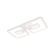 Lustra LED cu telecomanda FELIX 28W, 2 Patrate, lumina Rece/Calda/Neutra, Dimabila, Alb Lustre LED cu Telecomanda Default Title Alessandro Design