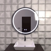 Oglinda LED Rotunda 60cm, Lucea Touch, Sistem Dezaburire, Dimabila Oglinda Baie cu LED si Dezaburire Default Title Alessandro Design