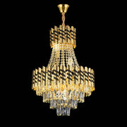 Candelabru Cristal 10XE14 Nardo Auriu Negru, 60 cm diametru, 75 cm inaltime Candelabre Cristal Default Title Alessandro Design