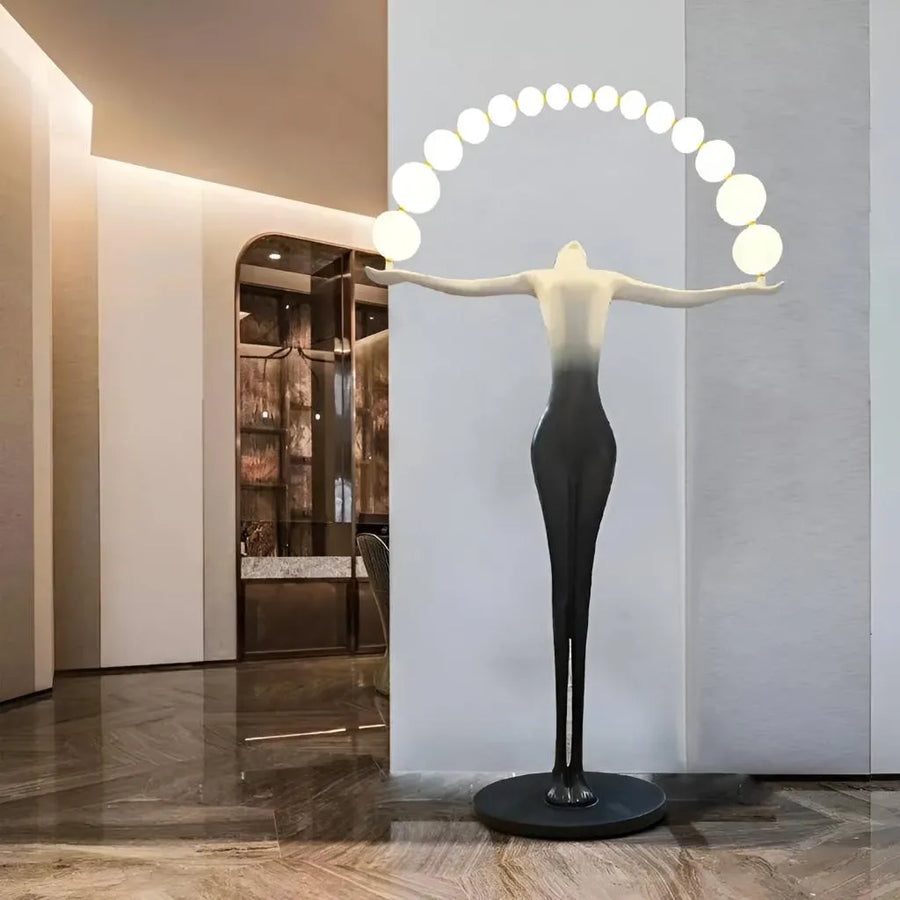 Lampadar Amato LED 24W 4000K Metal Negru Veioze & Lampadare Default Title Alessandro Design
