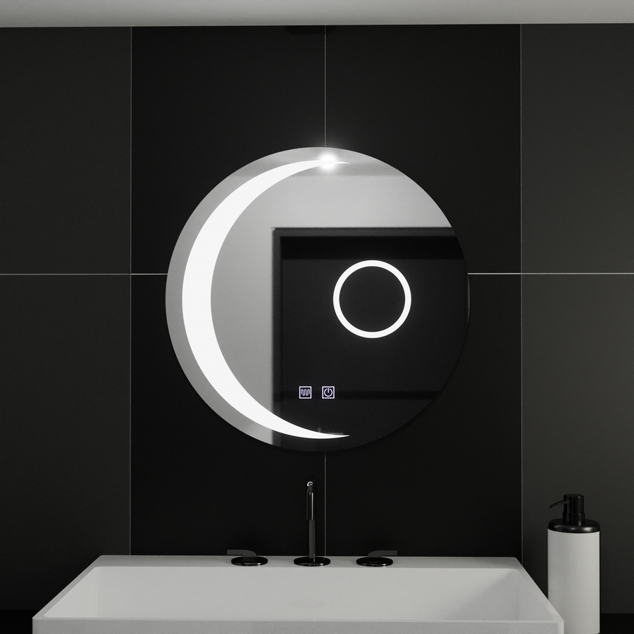 Oglinda LED Rotunda, 60cm, Orbis Touch, Sistem Dezaburire,Dimabila Oglinzi Korman E Default Title Alessandro Design