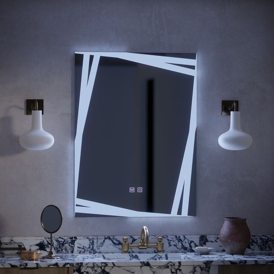 Oglinda LED Touch Infinitum Sistem Dezaburire 60X80cm Oglinzi Korman E Default Title Alessandro Design