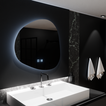 Oglinda LED Organica 60x60cm, Duna Touch, Sistem Dezaburire, Dimabila Oglinzi Korman E Default Title Alessandro Design