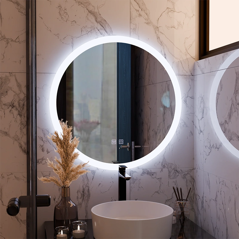 Okrúhle LED zrkadlo, 60 cm, Noxia Touch, Demister System, Stmievateľné