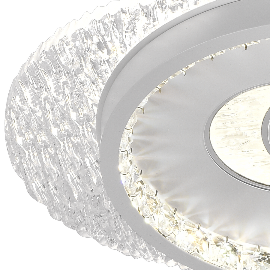 Lustra LED PERU 34W, 2 Cercuri, lumina Rece/Calda/Neutra, Alb Lustre LED Default Title Alessandro Design