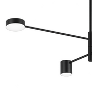 Lustra LED GALIOS 48W, 4 Elemente, lumina Rece/Calda/Neutra, Negru Lustre Moderne Default Title Alessandro Design