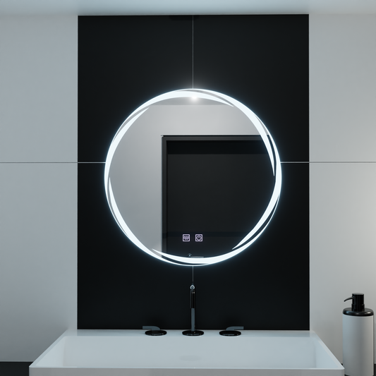 Oglinda LED Rotunda 60cm, Spirallus Touch, Sistem Dezaburire, Dimabila Oglinzi Korman E Default Title Alessandro Design