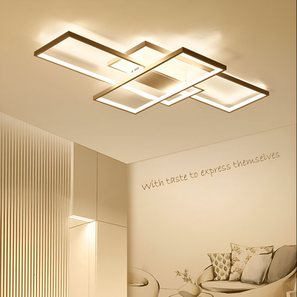 Lustra LED cu telecomanda LANDYN 78W, lumina Rece/Calda/Neutra, Dimabila, Alb Lustre LED cu Telecomanda Default Title Alessandro Design