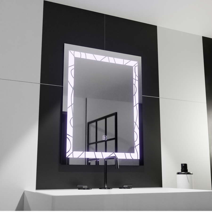 Oglinda LED Rectangulara, 60x80cm, Deco Frame Basic Touch Oglinzi Korman C Default Title Alessandro Design