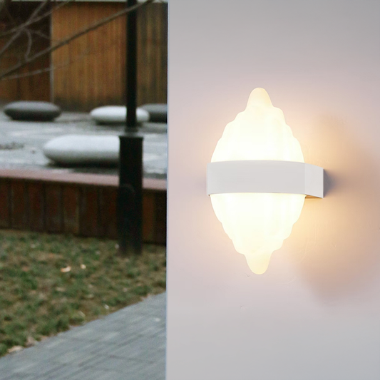 Aplica LED Exterior ICEBERG 10W Metal IP65 Alb Aplice de Exterior Default Title Alessandro Design