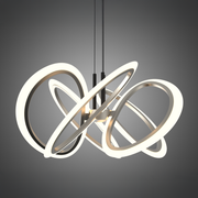 Lustra LED suspendata cu Telecomanda RIMINI 86W, 5 Elemente, lumina Rece/Calda/Neutra, Dimabila, Auriu Lustre LED cu Telecomanda Default Title Alessandro Design