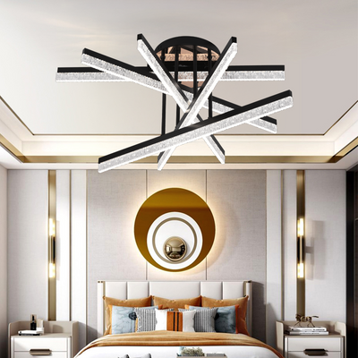 LED luster s diaľkovým ovládaním LT179/5BK, 68W, 5 prvkov, studené/teplé/neutrálne svetlo, stmievateľné, čierny