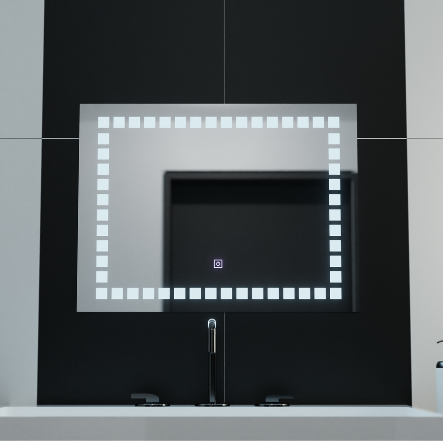 Oglinda LED Rectangulara, 80x60cm, Grid Light Basic Touch Oglinzi Korman C Default Title Alessandro Design