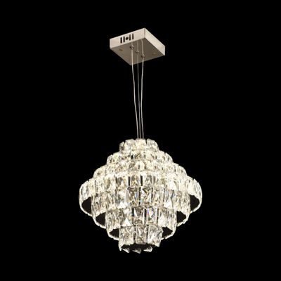 Krištáľový luster CC6705/500CR 9x E14, priemer 49 cm, lesklý chróm, nastaviteľná výška