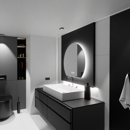 Oglinda LED Semiluna, 60x54, Soluna Touch, Sistem Dezaburire, Dimabila Oglinzi Korman E Default Title Alessandro Design