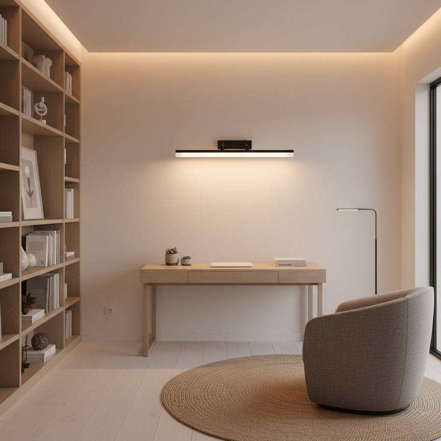 Aplica LED, MALAWI, 6W, liniara, lumina Calda/Neutra/Rece, Negru Aplice de Interior Default Title Alessandro Design