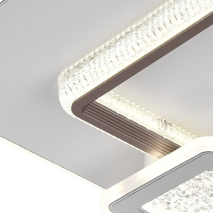 Lustra LED NYXORA 51W, 3 Patrate, lumina Rece/Calda/Neutra, Alb Lustre LED Default Title Alessandro Design