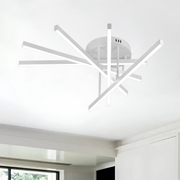 Lustra LED cu Telecomanda GIO, 68W, 5 Elemente, Lumina Rece/Clada/Neutra, Dimabila, Alb Lustre LED cu Telecomanda Default Title Alessandro Design