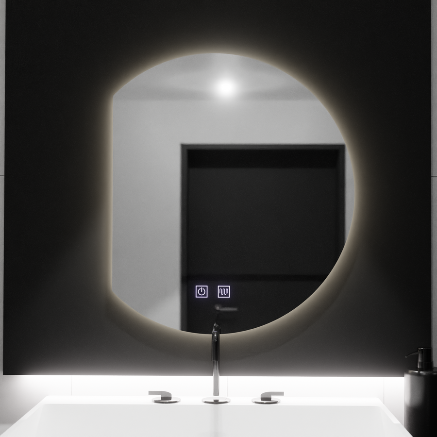 Oglinda LED Semiluna 54x60, Arcana Touch, Sistem Dezaburire, Dimabila Oglinzi Korman E Default Title Alessandro Design
