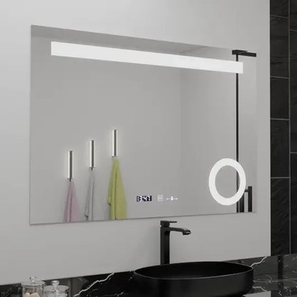 Oglinda LED Rectangulara, 80x60cm, ABSOLU MotionGlow Marcello, Sistem Dezaburire, Ceas & Termometru, Lupa Cosmetica, Dimabila Oglinzi Marcello Default Title Alessandro Design