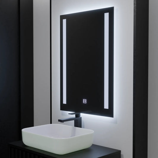 Oglinda LED Rectangulara, 50x70cm, Dual Light Basic Touch Oglinzi LED Default Title Alessandro Design