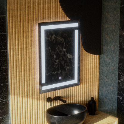 Oglinda LED Giga, 60x80cm, 14W, Touch, Lumina 6000K Oglinzi Korman E Default Title Alessandro Design