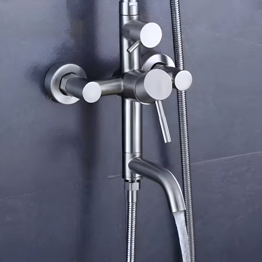 Coloana de Dus, Inox SUS304, Satinat, LY003 Baterii & Coloane de Duș Default Title Alessandro Design