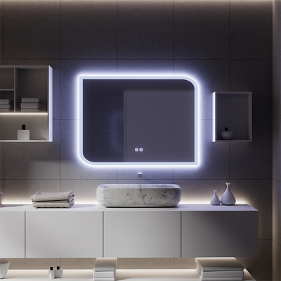 CLARIVO LED zrkadlo obdĺžnikové, 80X60cm, Touch, Demister System