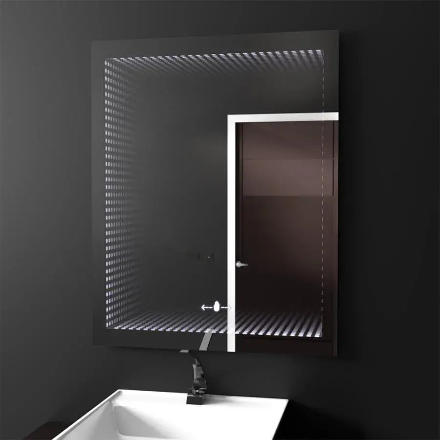 Oglinda LED Rectangulara, 60x80cm, Morrin Senzor MotionGlow Marcello, Efect 3D Oglinzi Marcello Default Title Alessandro Design