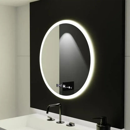 Oglinda LED Rotunda, 70cm, Elysee MotionGlow Marcello, Sistem Dezaburire, Ceas & Termometru, Dimabila Oglinzi Marcello Default Title Alessandro Design