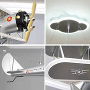 Lustra LED suspendata AVION 148W, lumina Rece/Calda/Neutra, Argintiu Lustre Copii Default Title Alessandro Design