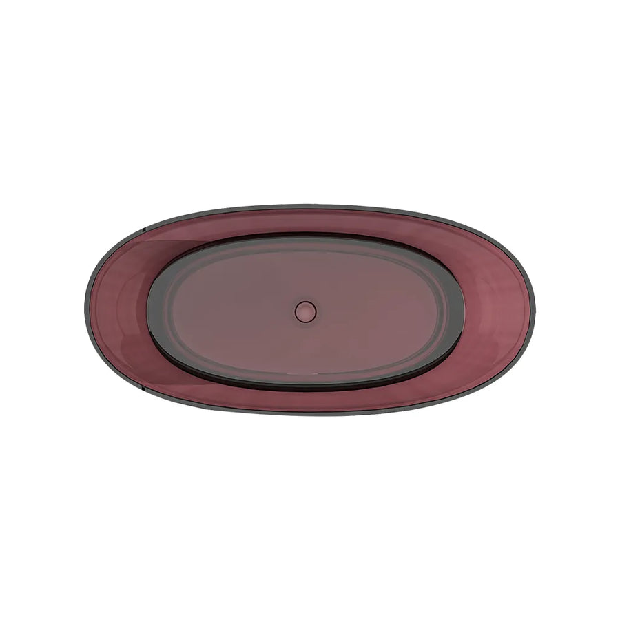 Cada Freestanding, Ovala, Burgundy Red, Rasina, 170x78x67cm Cazi Freestanding Default Title Alessandro Design