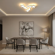 Lustra LED cu telecomanda IPOMOEA 51W, 3 Stele, lumina Rece/Calda/Neutra, Dimabila, Alb Lustre LED cu Telecomanda Default Title Alessandro Design
