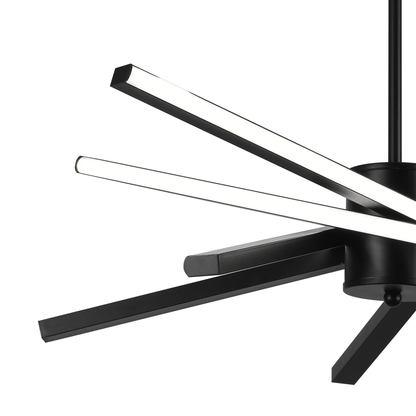 Lustra LED cu Telecomanda LT176/5BK, 69W, 5 Elemente, Lumina Rece/Clada/Neutra, Dimabila, Negru, Inaltime Reglabila Lustre LED cu Telecomanda Default Title Alessandro Design