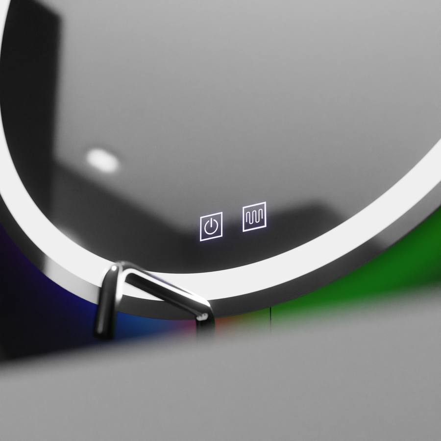 Oglinda LED Rotunda 60cm, Spectrum Touch, RGB, Sistem Dezaburire Oglinzi Korman E Default Title Alessandro Design